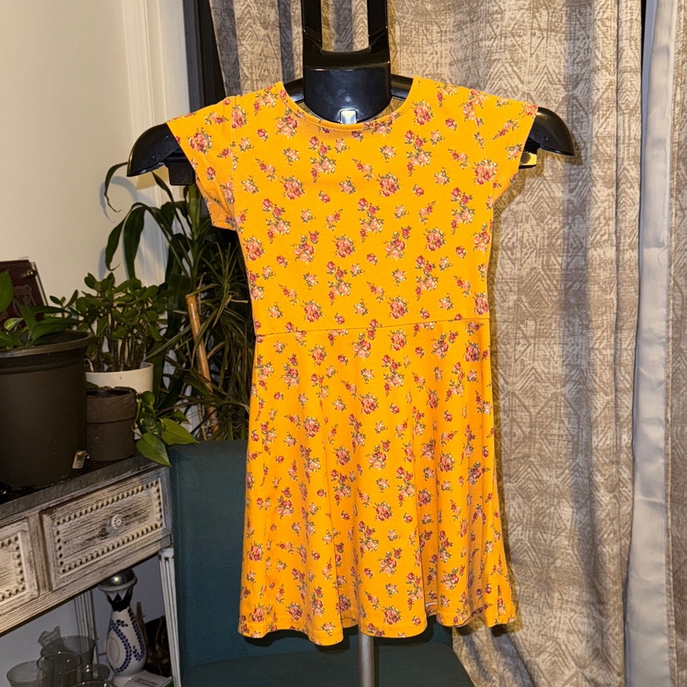 Children's Place - Floral Yellow Kids Dress